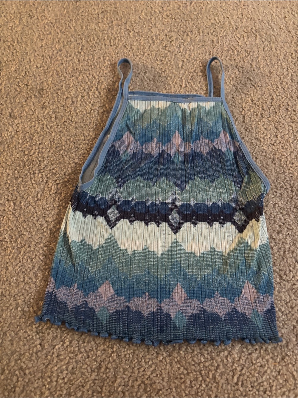 Urban outfitters Tank Top in Blue Multi color size small